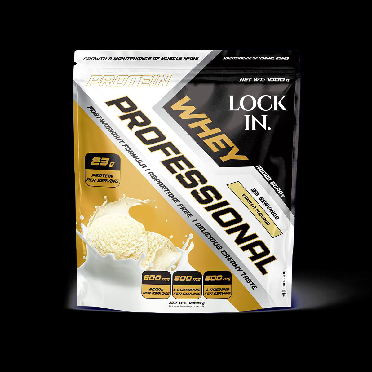 LOCK IN Whey Professional – Vanilla Protein Powder