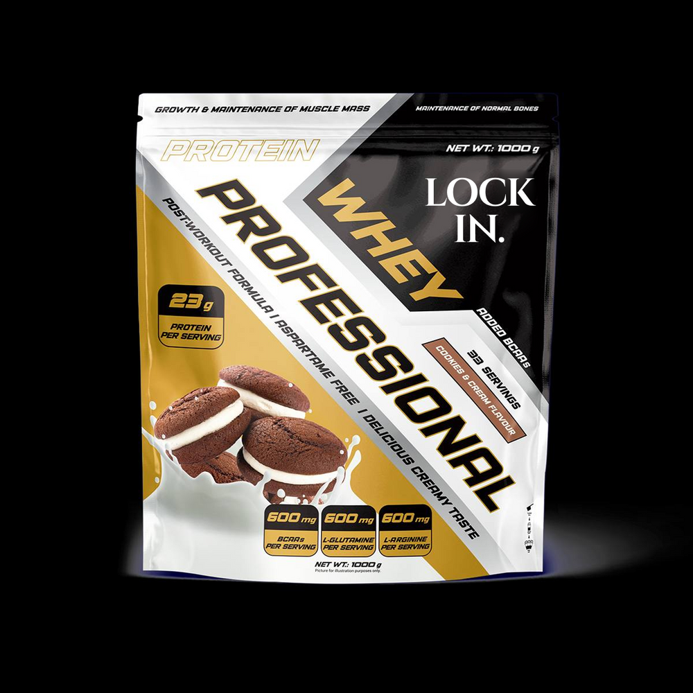 LOCK IN Whey Professional – Cookies & Cream Protein Powder