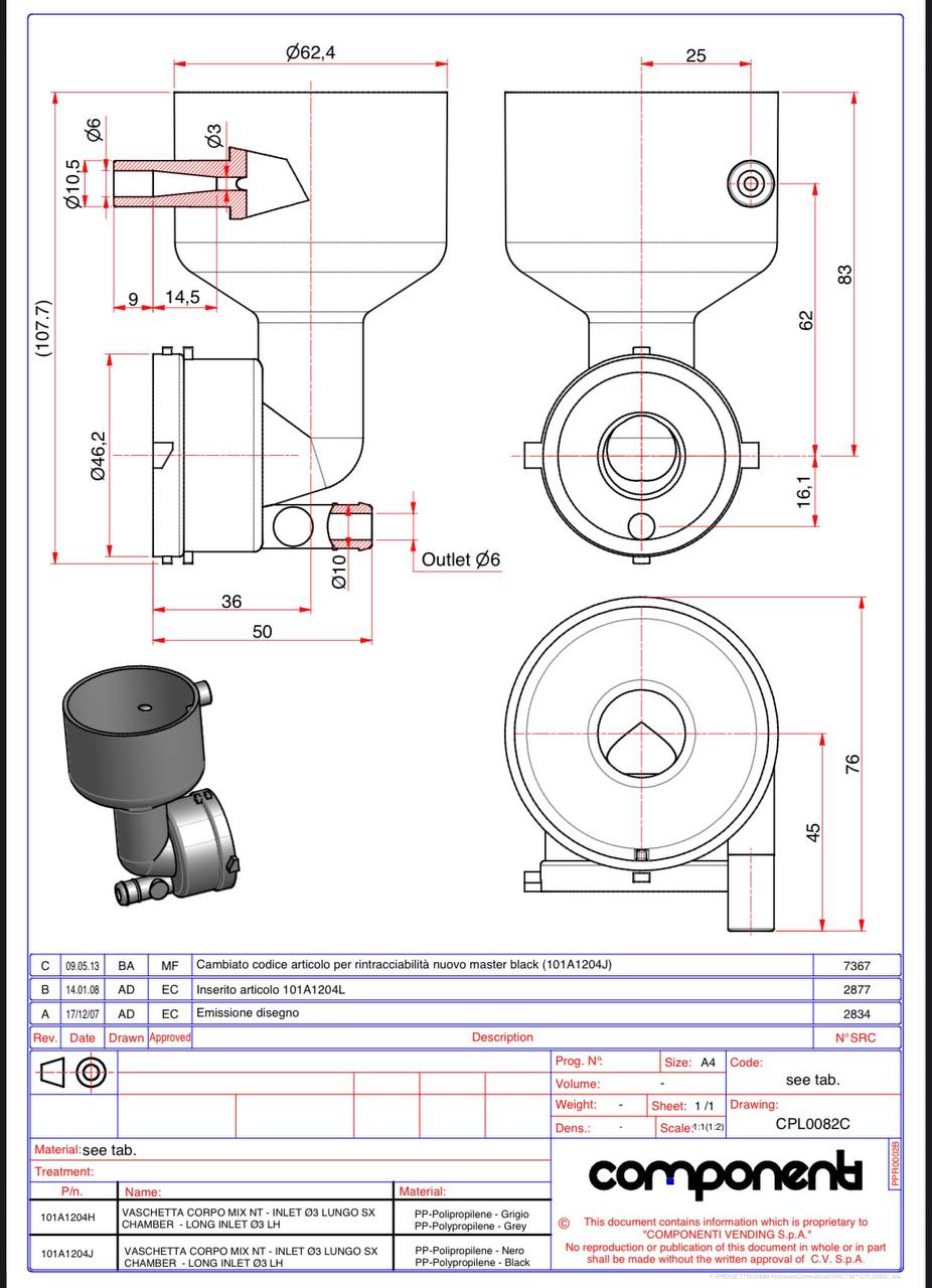 Mixing funnel