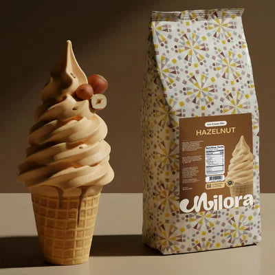 Milora Soft Serve Ice Cream Hazelnut Powder