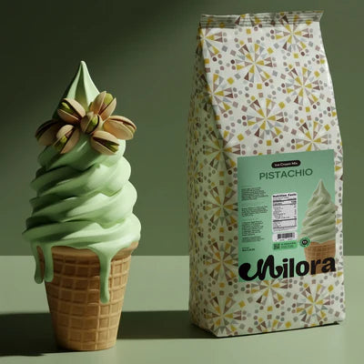 Milora Soft Serve Ice Cream Pistachio Powder
