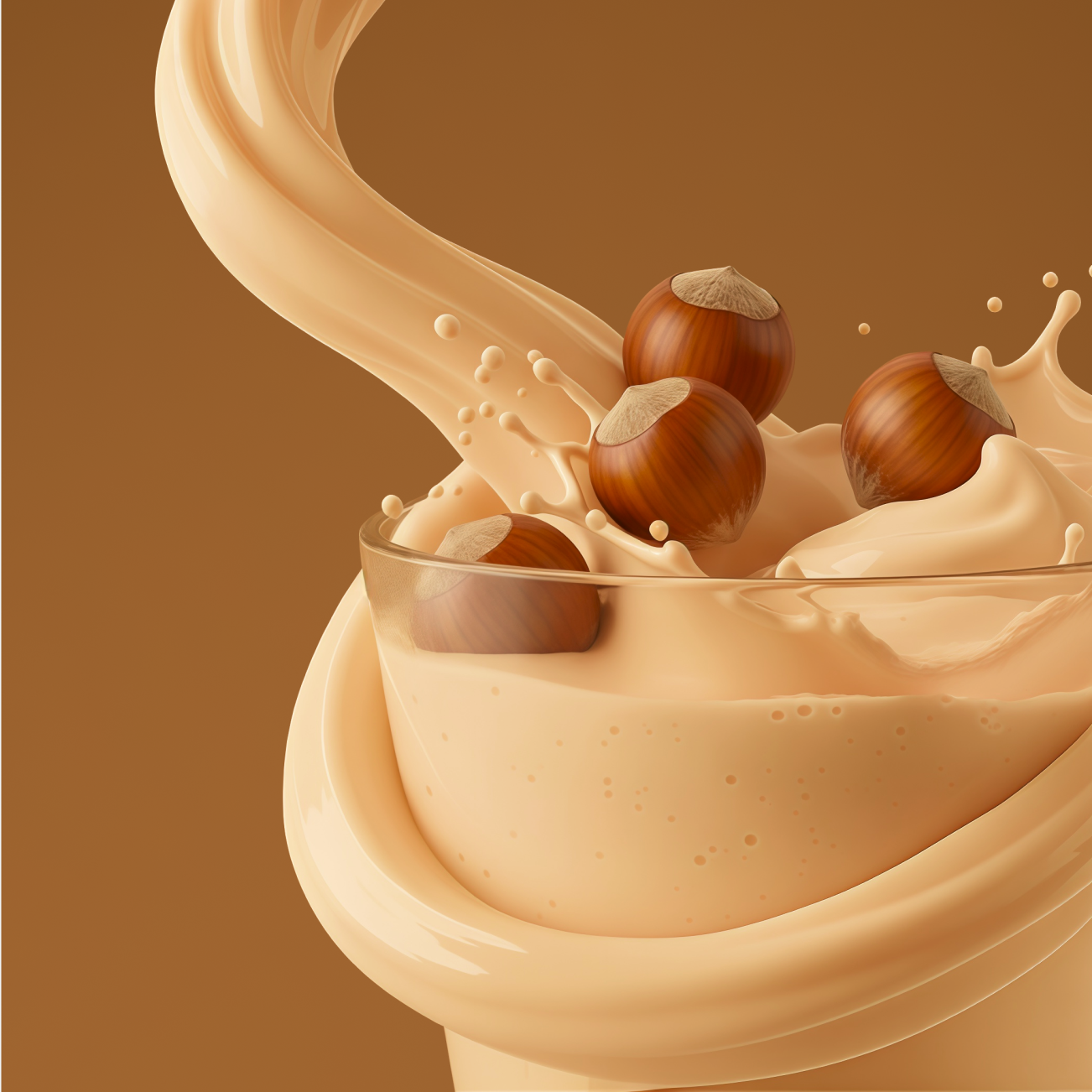Milora Hazelnut Smoothie Mix Powder