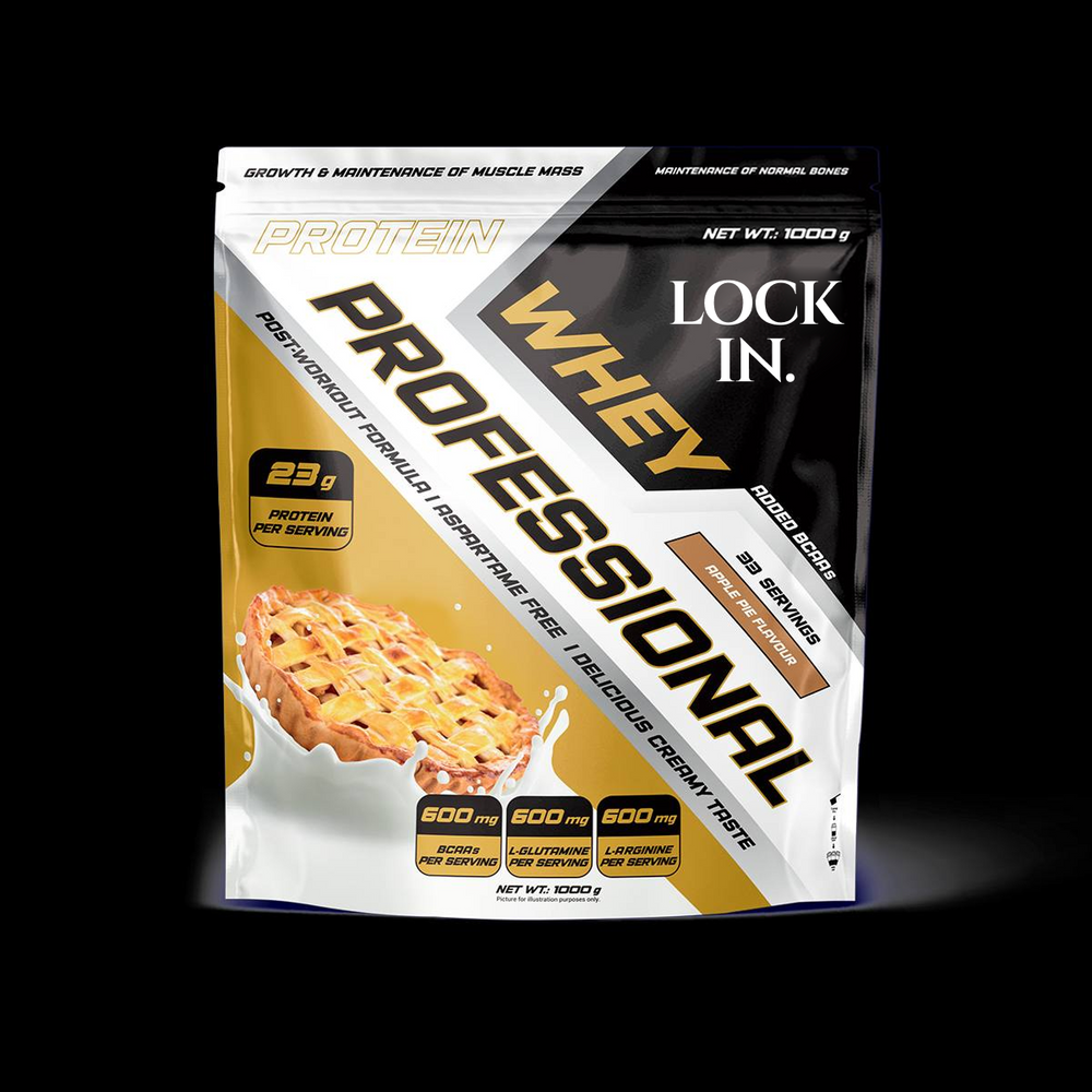 LOCK IN Whey Professional – Apple Pie Protein Powder