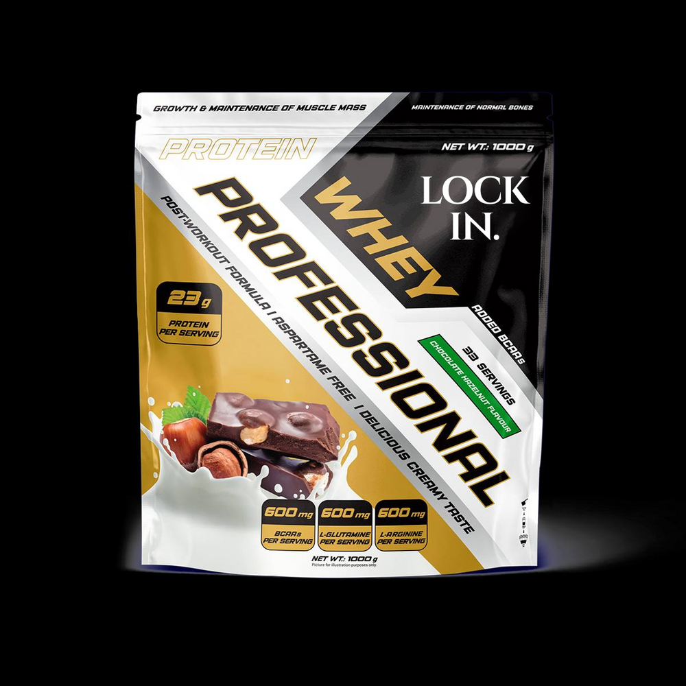 LOCK IN Whey Professional – Chocolate Hazelnut Protein Powder