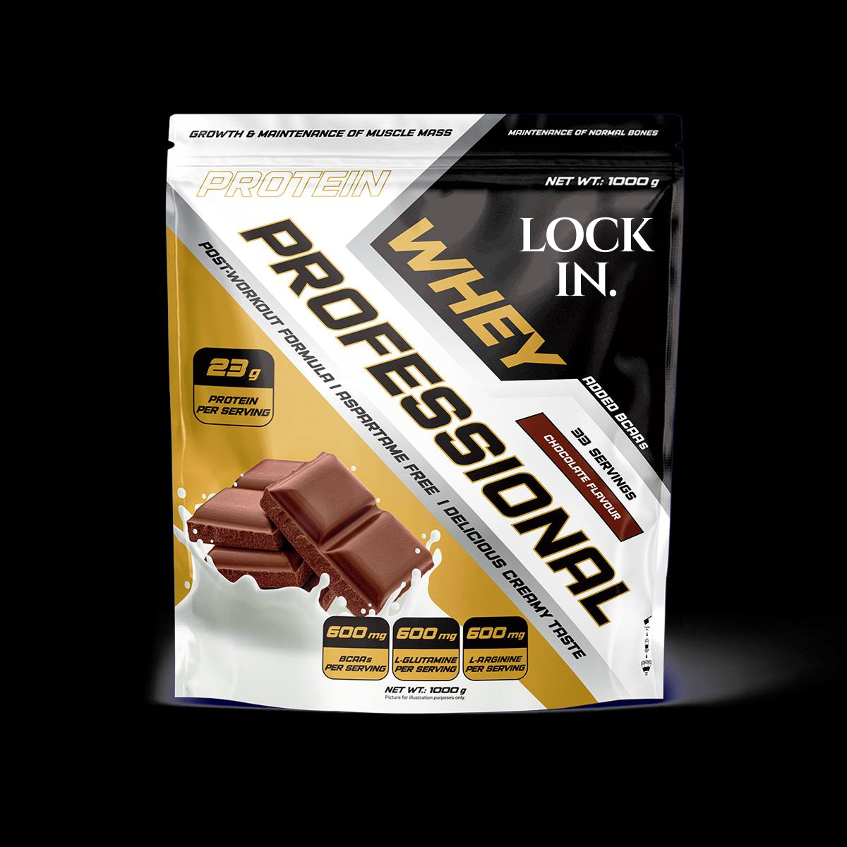 LOCK IN Whey Professional – Chocolate Protein Powder