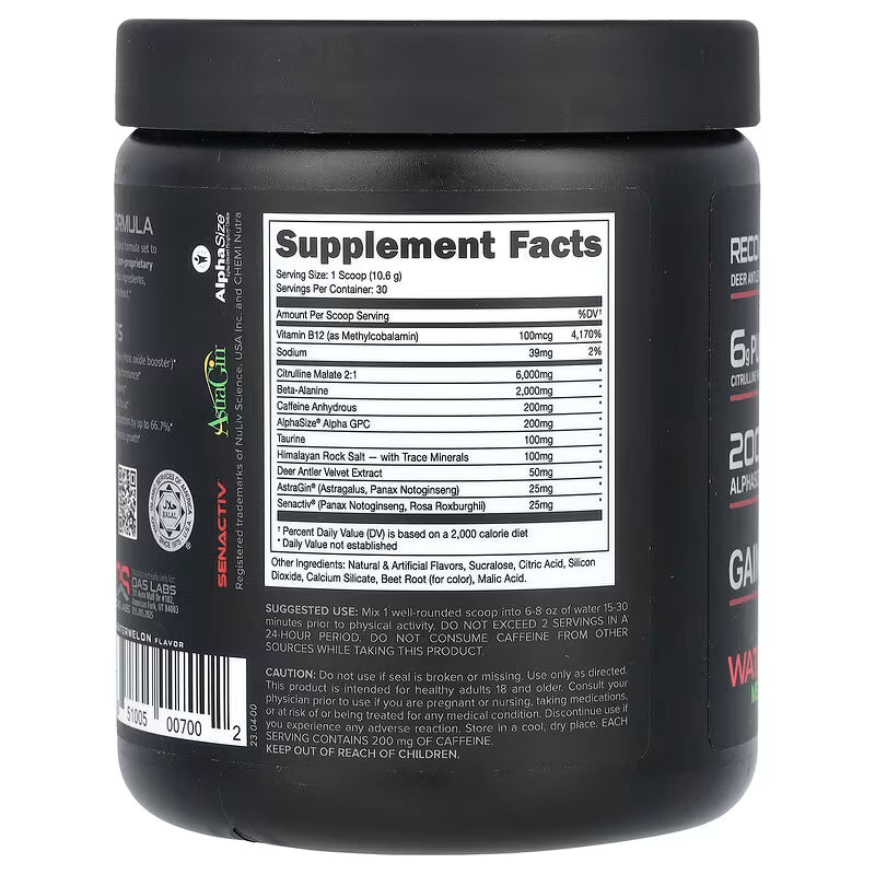 Bucked Up Pre-Workout — Watermelon