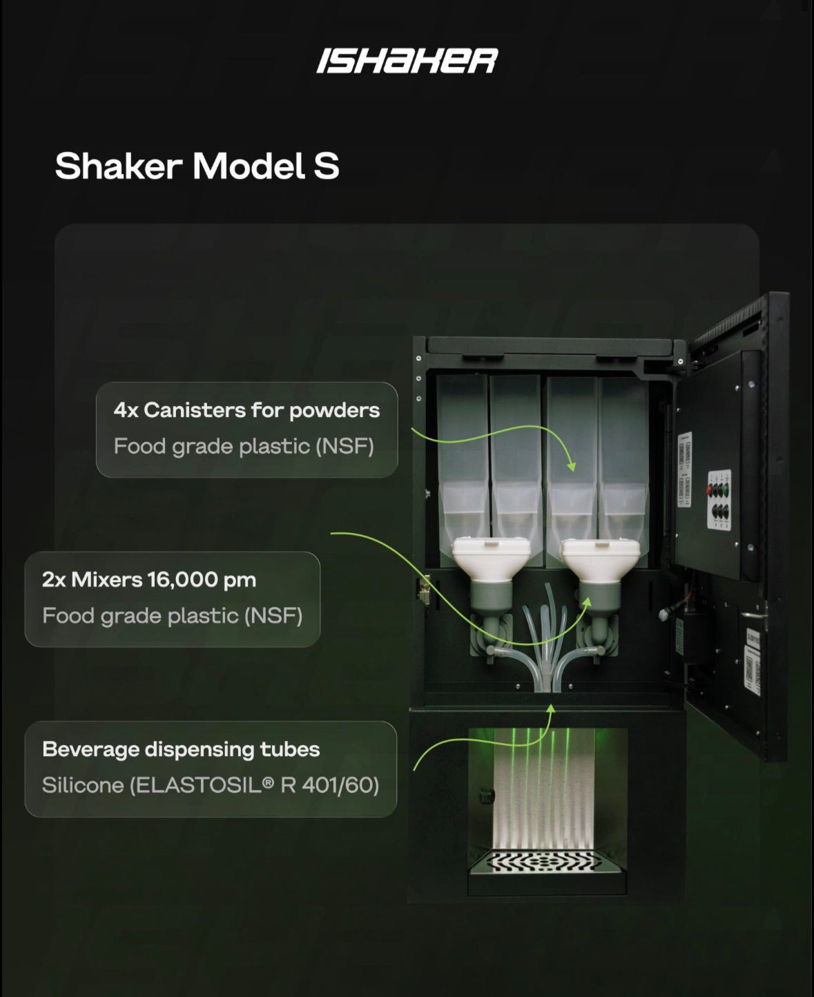 Shaker Model S – Compact Protein Vending Machine