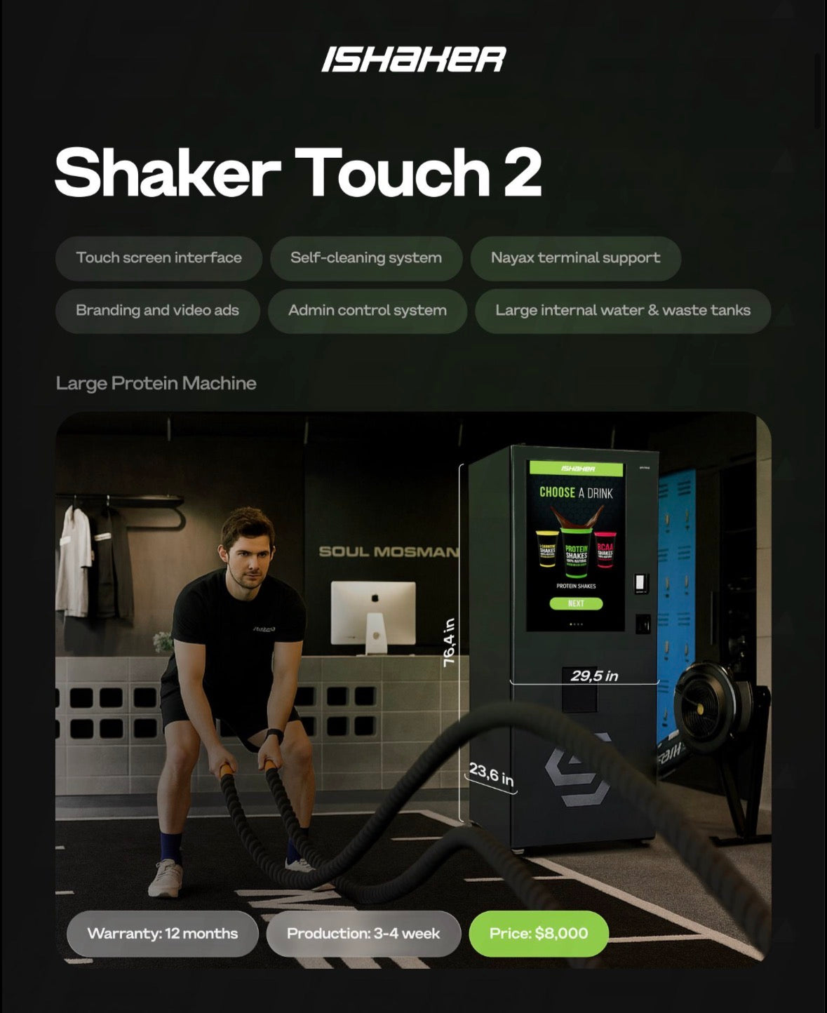 Shaker Touch 2 – Smart High-Capacity Large Vending Machine