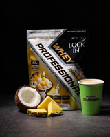 LOCK IN Whey Professional – Piña Colada Protein Powder
