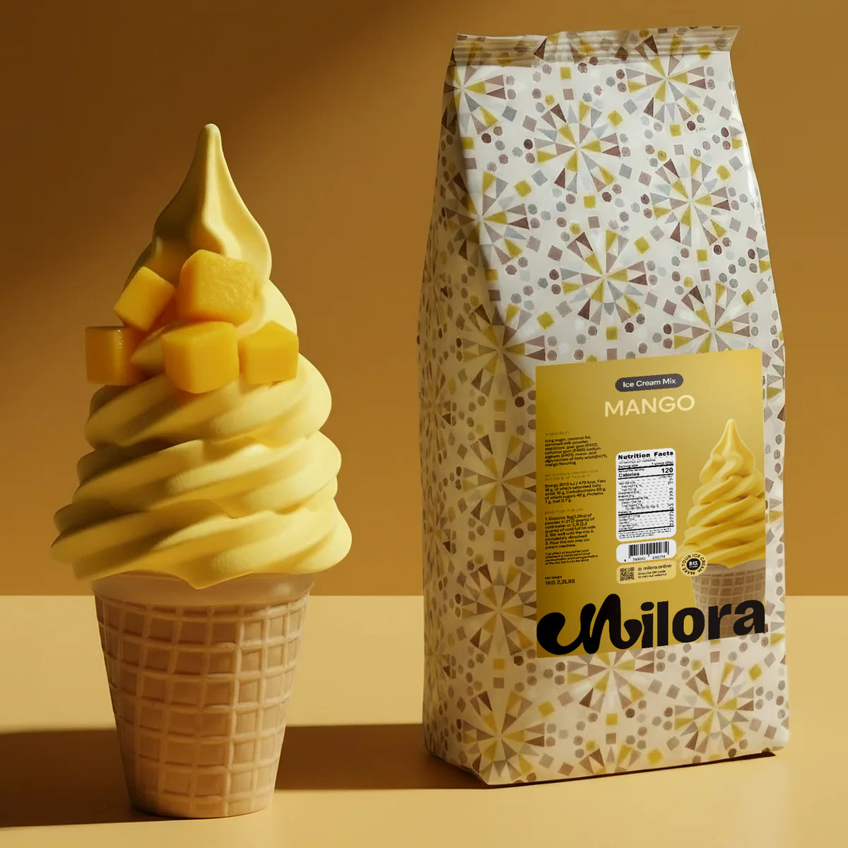 Milora Soft Serve Ice Cream Mango Powder