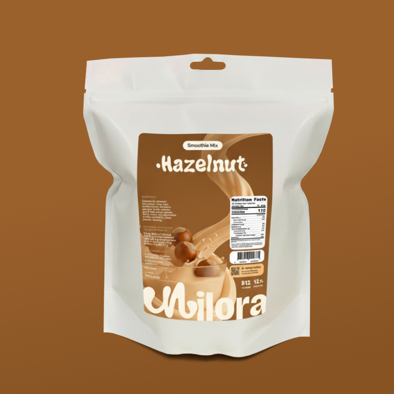Milora Hazelnut Smoothie Mix Powder